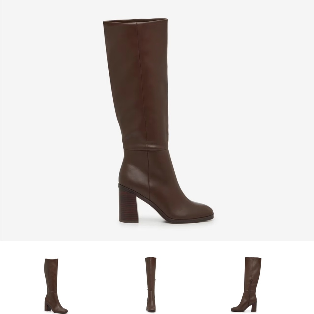 DV by Dolce Vita Brown Chunky Heel Boots